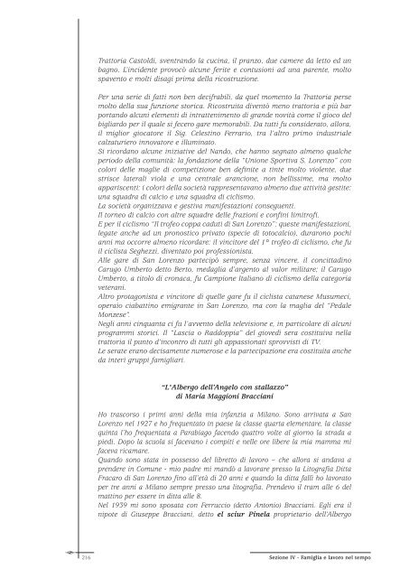 "Noi. Testimonianze e documenti in un libro per S. Lorenzo di ...