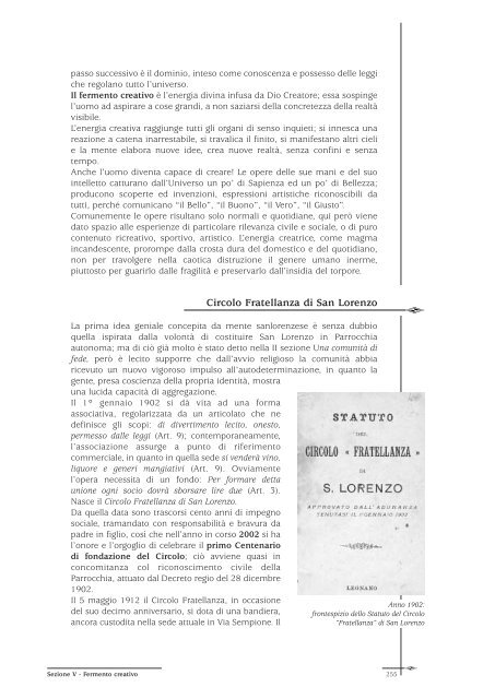 "Noi. Testimonianze e documenti in un libro per S. Lorenzo di ...