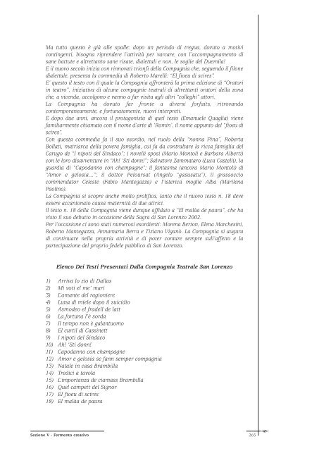 "Noi. Testimonianze e documenti in un libro per S. Lorenzo di ...