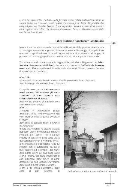 "Noi. Testimonianze e documenti in un libro per S. Lorenzo di ...