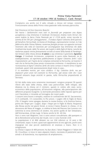 "Noi. Testimonianze e documenti in un libro per S. Lorenzo di ...