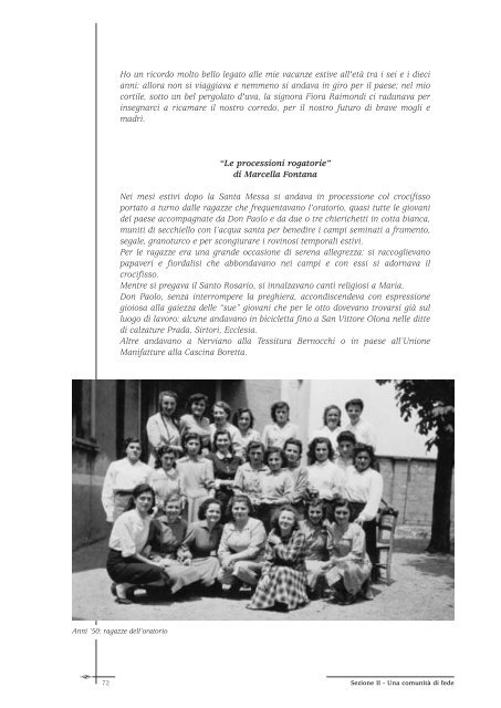 "Noi. Testimonianze e documenti in un libro per S. Lorenzo di ...