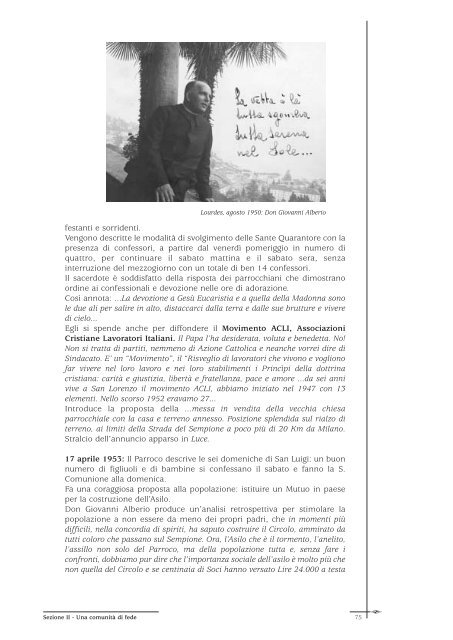 "Noi. Testimonianze e documenti in un libro per S. Lorenzo di ...