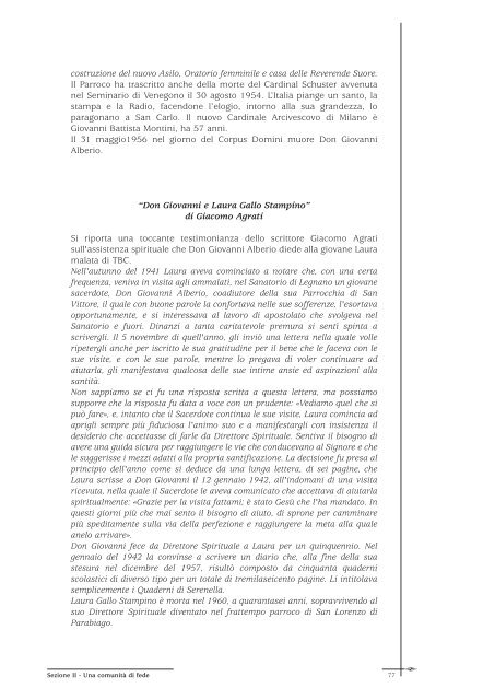 "Noi. Testimonianze e documenti in un libro per S. Lorenzo di ...