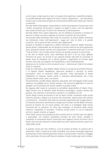 "Noi. Testimonianze e documenti in un libro per S. Lorenzo di ...