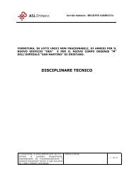 DISCIPLINARE TECNICO - Asl Oristano