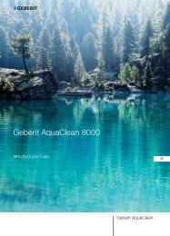 Geberit AquaClean 8000 - istruzioni d'uso