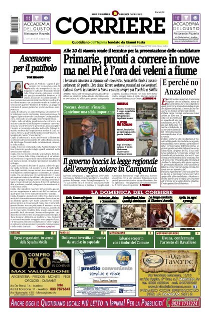 Edizione del 07/04/2013 - Corriere