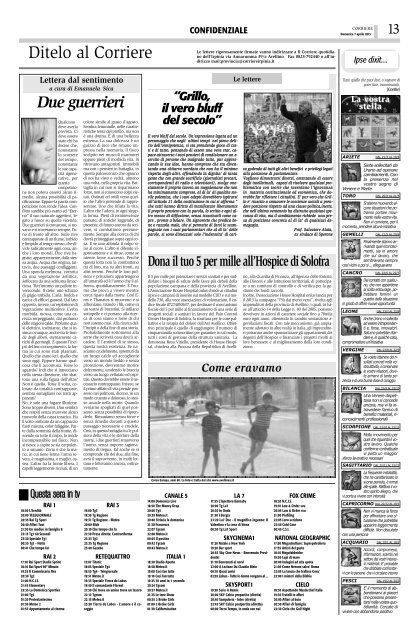 Edizione del 07/04/2013 - Corriere