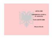 Diario di bordo Albania 2008 - Istituto Salesiani Napoli Vomero