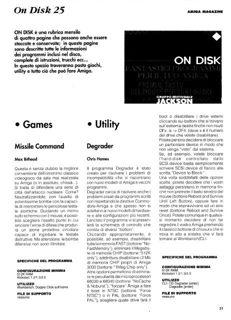 posta - Amiga Magazine Online