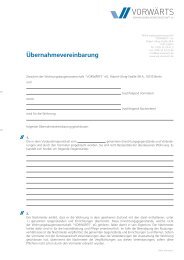 PDF Download - Wohnungsbaugenossenschaft VORWÄRTS eG