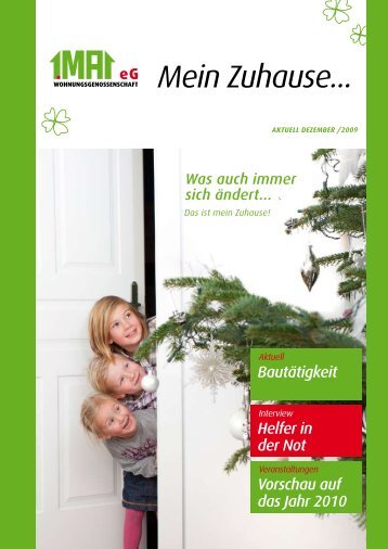 Mein Zuhause 12/09.pdf - Wohnungsgenossenschaft "1. Mai"