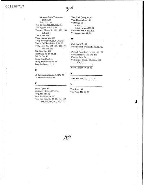 Covert Support to Military Government in South Vietnam - CIA FOIA