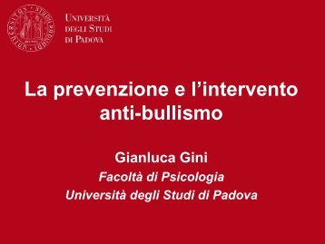 La prevenzione e l'intervento anti-bullismo pdf - Ufficio Scolastico ...