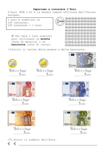 L'euro - La Teca Didattica