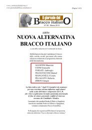 lista “Nuova Alternativa Bracco italiano”