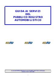 guida ai servizi del pubblico registro automobilistico - Comune di ...