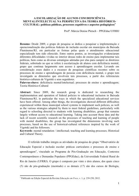 PDF) PERSPECTIVAS FACE À EDUCAÇÃO INCLUSIVA: UM ESTUDO EM ESCOLAS DO MEIO  RURAL ALGARVIO