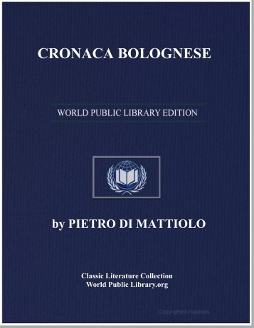CRONACA BOLOGNESE - World eBook Library