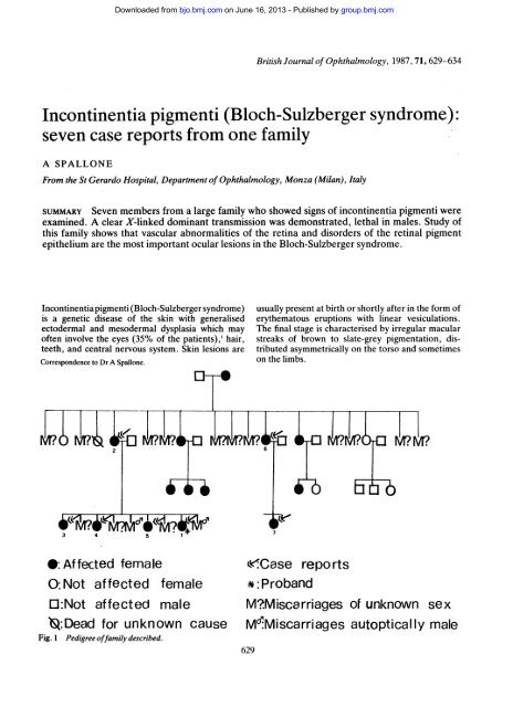 Incontinentia pigmenti - British Journal of Ophthalmology