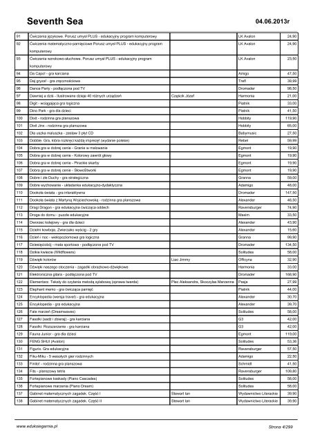 Pełny katalog - Eduksiegarnia.pl