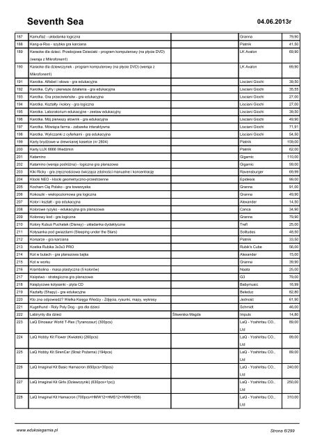 Pełny katalog - Eduksiegarnia.pl