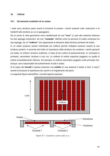 10 I SOLAI 10.1 Gli elementi costitutivi di un solaio - La Protezione ...