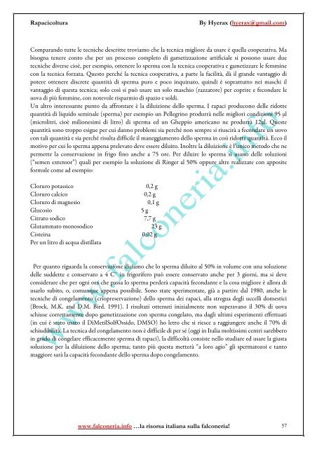 Rapacicoltura: tecniche di riproduzione in cattività ... - Falconeria.info