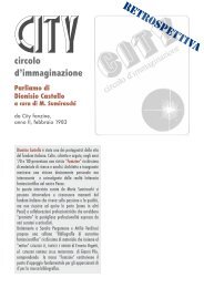 Dionisio Castello - club City circolo d'immaginazione