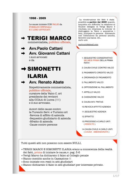Avv.Paolo Cattani - Centro Studi Monetari