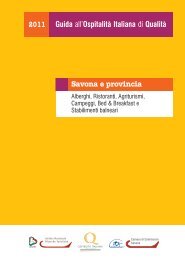 Guida Savona e provincia (pdf) - marchio Ospitalità Italiana