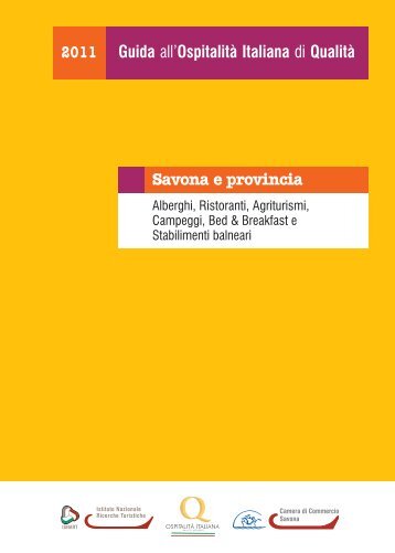 Guida Savona e provincia (pdf) - marchio Ospitalità Italiana