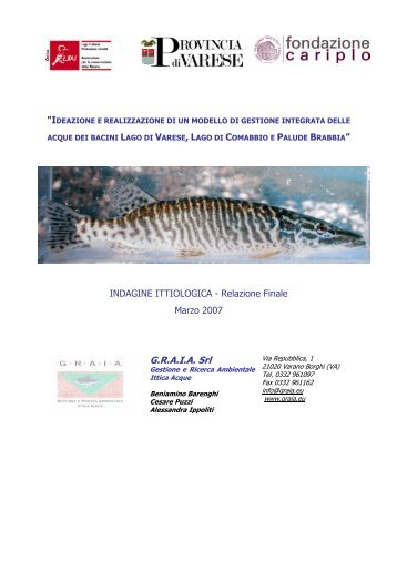 Relazione pesci Pdf - 35 pag. - lipu varese