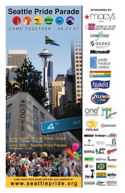 Seattle gay newS pride '07