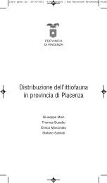 Distribuzione dell'ittiofauna in Provincia di Piacenza - Osservatorio ...