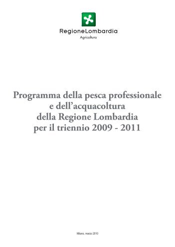 Programma della pesca professionale e dell'acquacoltura della ...