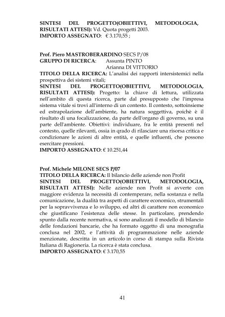 area scienze economiche – aziendali , statistiche e merceologiche