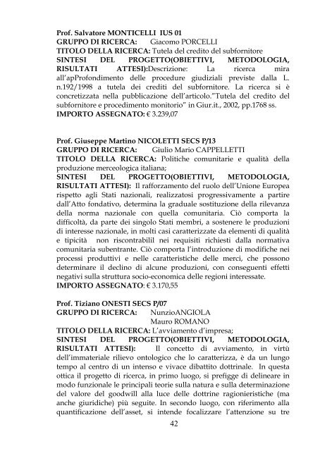 area scienze economiche – aziendali , statistiche e merceologiche