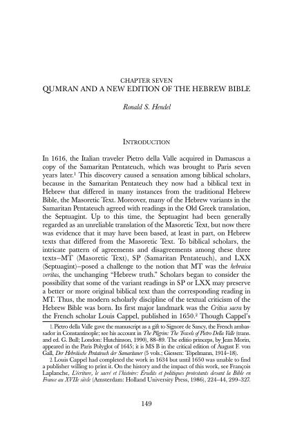 The Bible and the Dead Sea Scrolls: The ... - josephprestonkirk