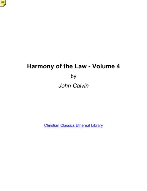Harmony of the Law - Volume 4 - DotRose.com
