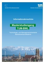 TUM-BWL Masterstudiengang - TUM School of Management ...