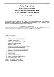 Fachprüfungsordnung für den - TUM School of Management