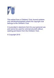 Obituary Notice - The Climbers' Club