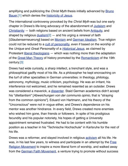 Arthur Drews - PDF Wikipedia Aug. 23, 2012 PAGES - Radikalkritik