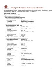 Catalogo de Autoridades Taxonómicas de Helmintos - Conabio
