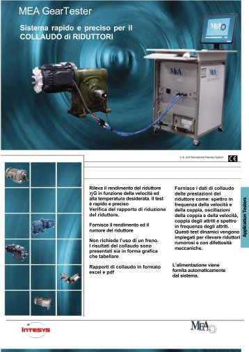 riduttori e trasmissioni - Intesys Srl