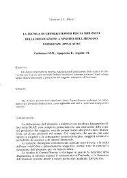 La tecnica dl Grymer/Sterner per la riduzione della dislocazione