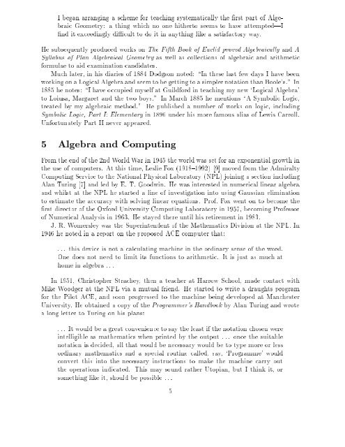 A Brief History of Algebra and Computing: An Eclectic Oxonian View