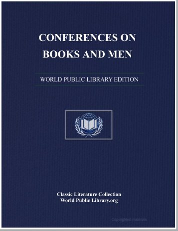 CONFERENCES ON BOOKS AND MEN - World eBook Library